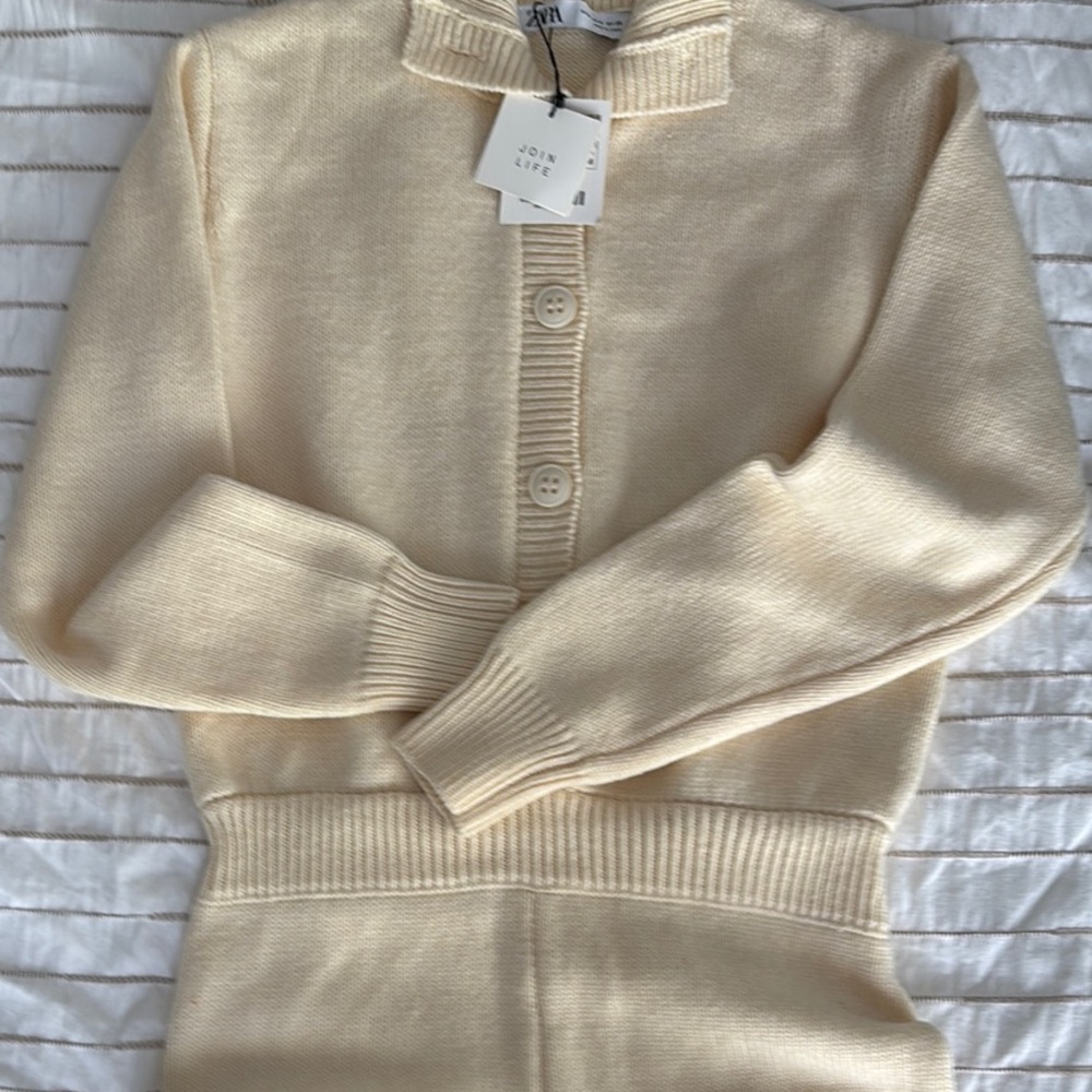 Zara Cream Sweater Knit Onesie-SOLD OUT!! NWT